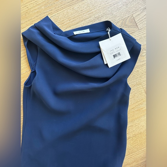 The Row NWT Uma silk/satin Dress in French Blue size 2 - Picture 5 of 8